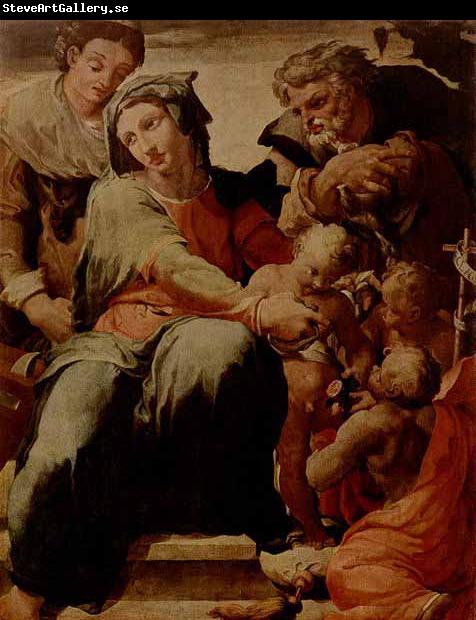 TIBALDI, Pellegrino La Sacra Famiglia con Santa Caterina d'Alessandria di Pellegrino Tibaldi e un quadro